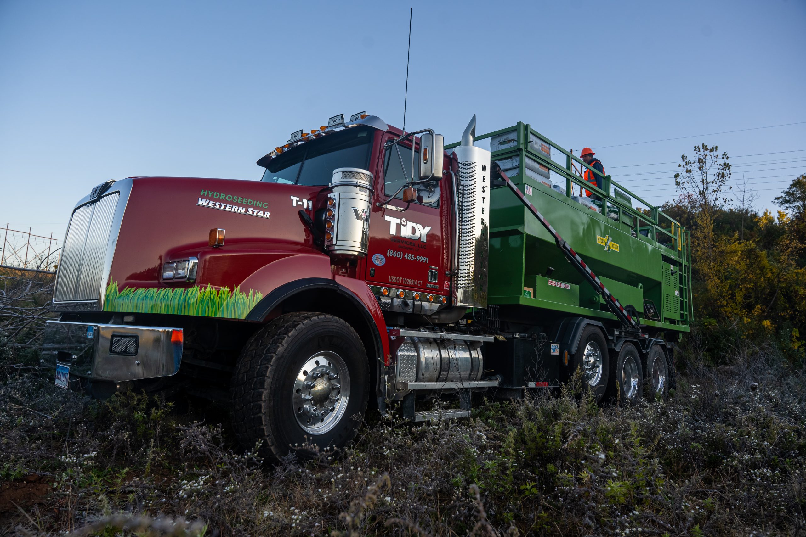 Tidy Services specializing in hydroseeding for healthy, long-term lawn growth