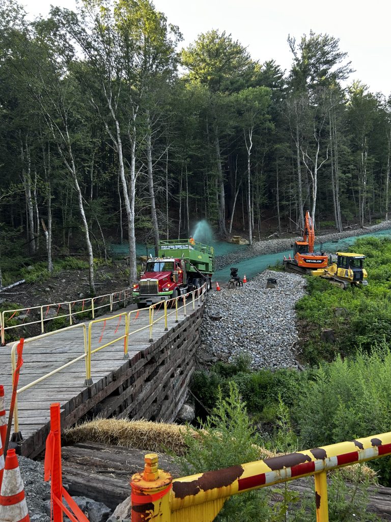 Hydroseeding for new lawn growth and site stabilization completed by Tidy Services in the Northeast